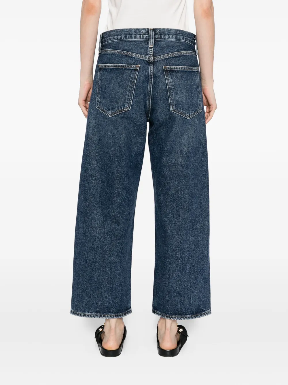 AGOLDE Arc katoenen jeans Blauw