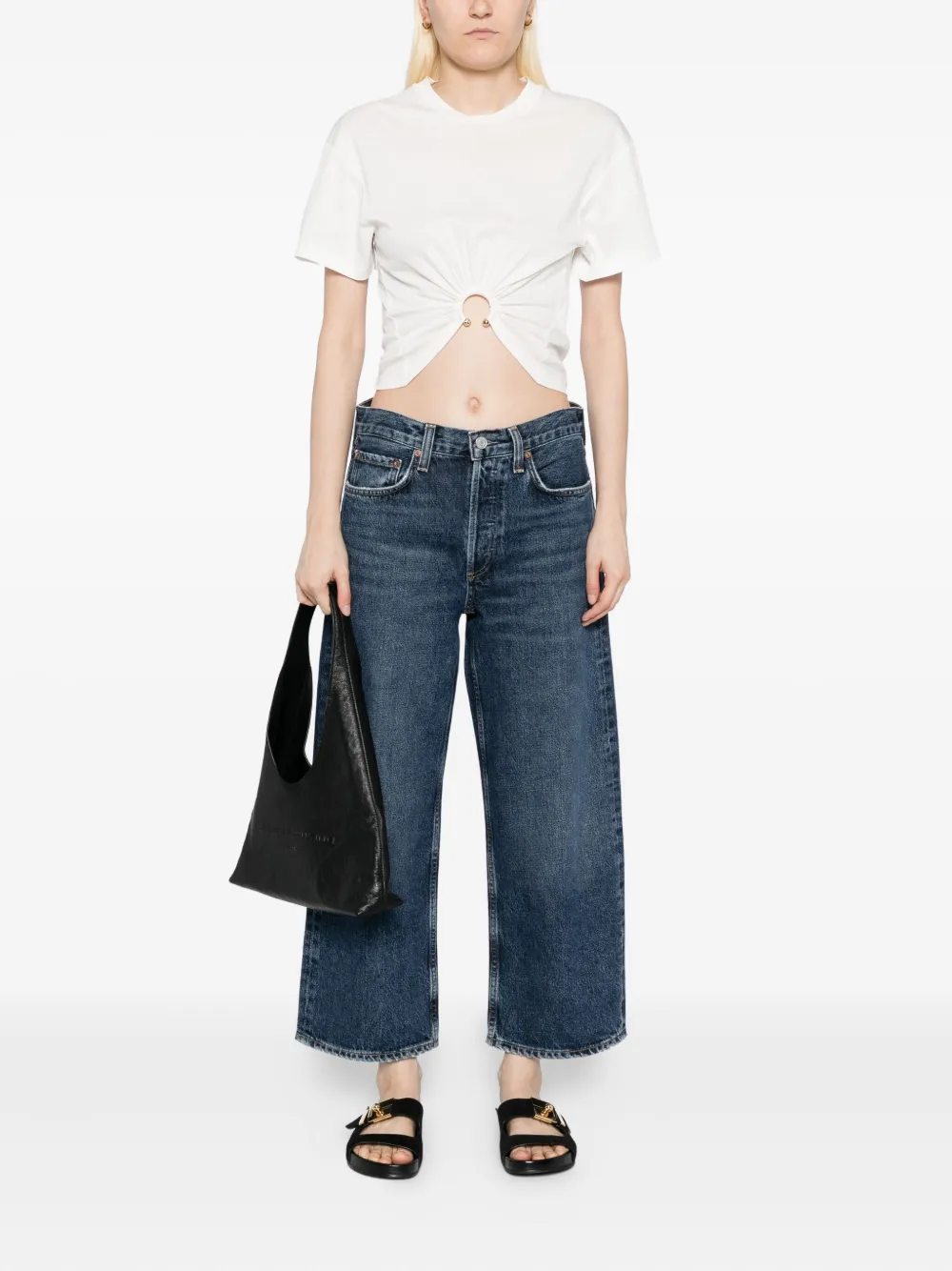 AGOLDE Arc katoenen jeans Blauw