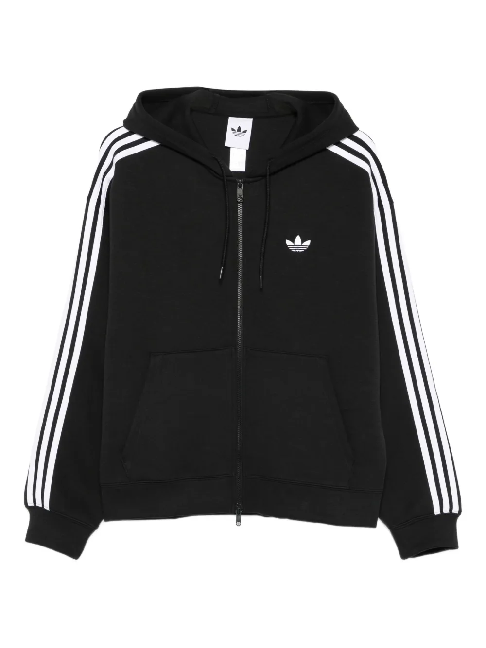 adidas Sapcer zip-up hooded jacket | Black | Image 1