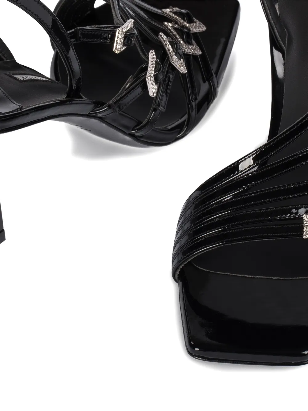 Le Silla 95 mm Sarlet sandalen met hak Zwart