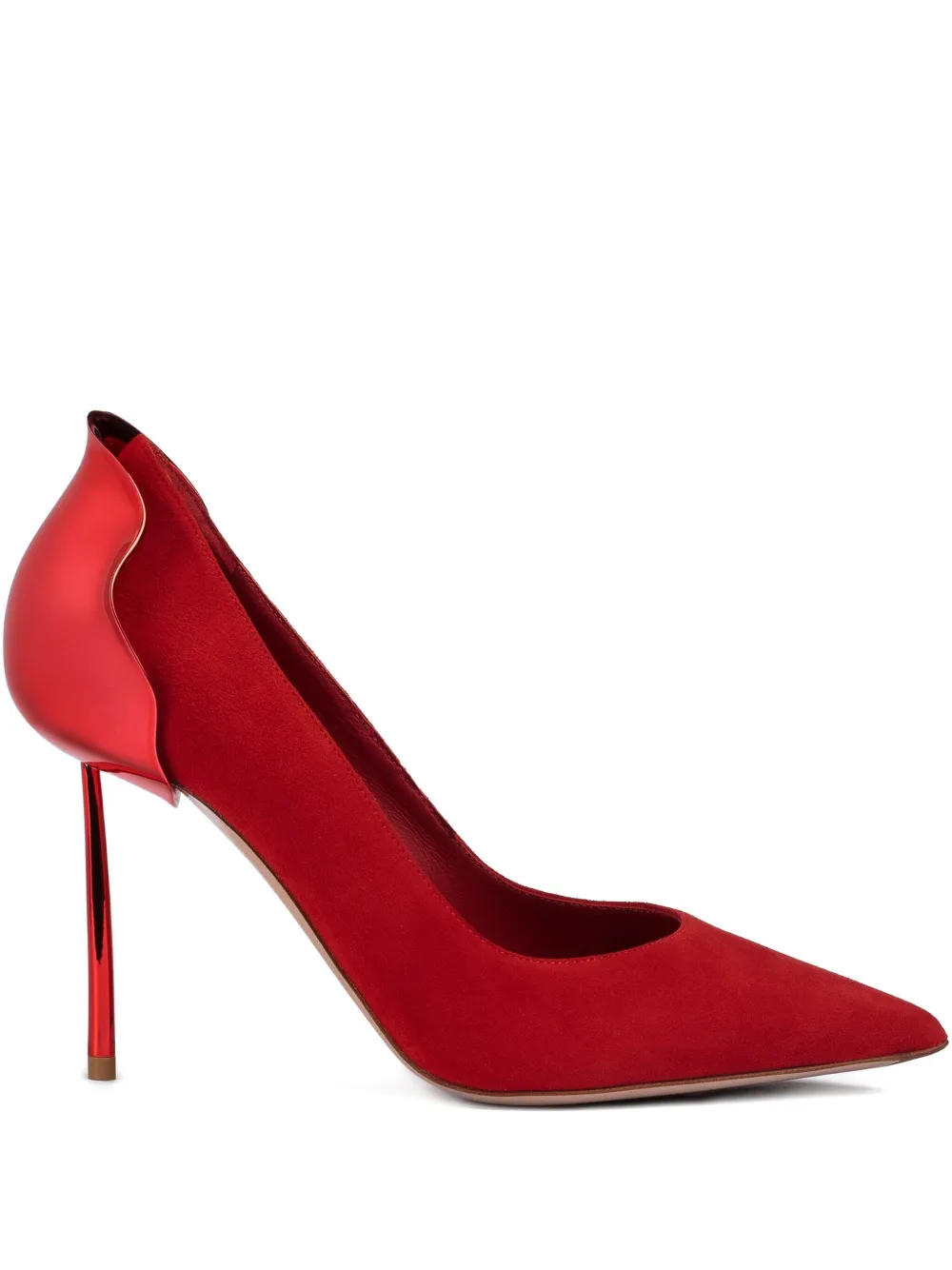 Le Silla 120mm Petalo metallic pumps | Red | Image 1