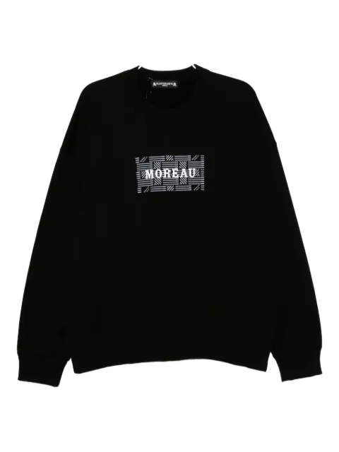 Mastermind World x Moreau Paris logo-print sweatshirt
