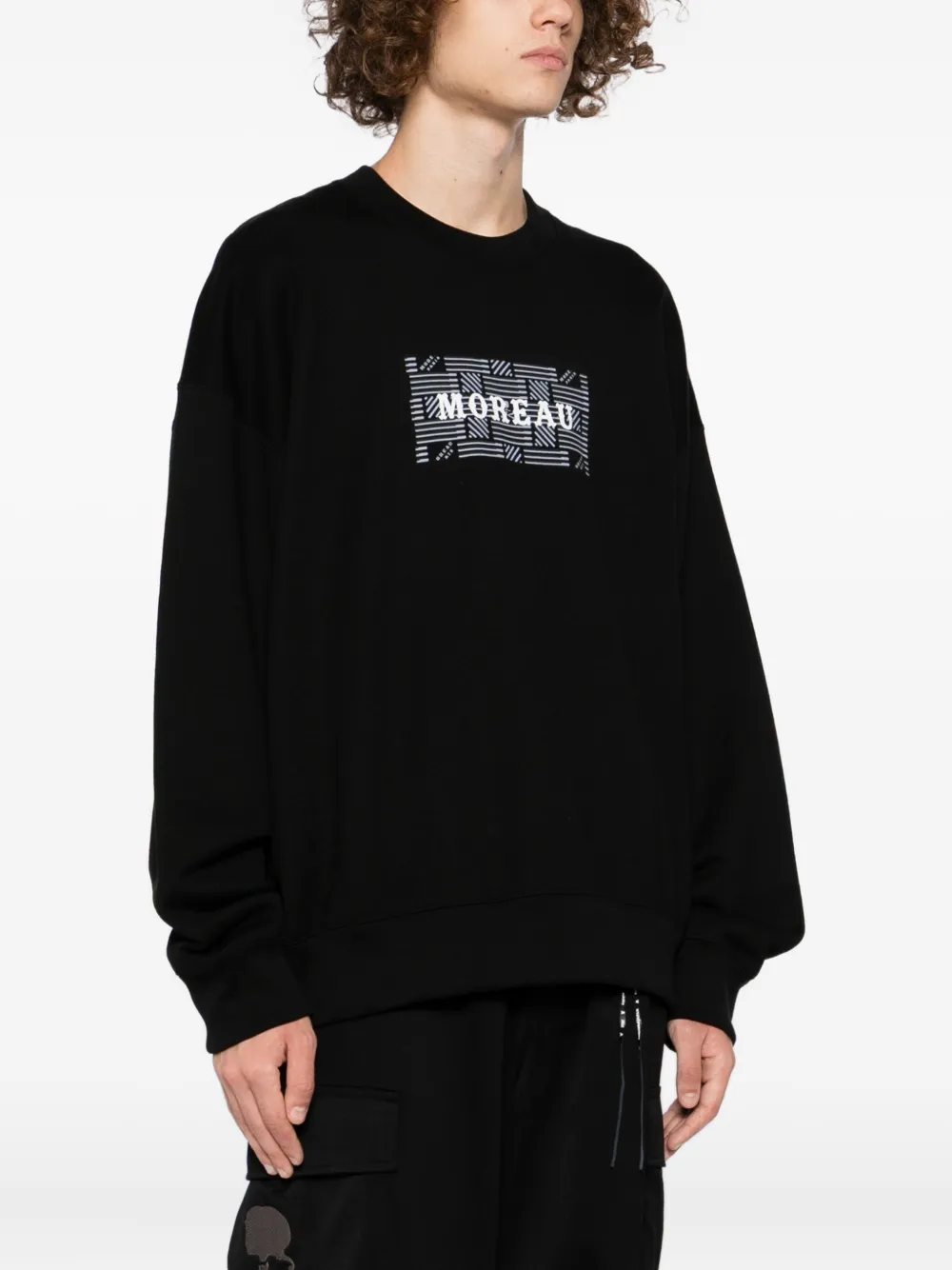 Mastermind Japan X Moreau Paris Logo-print Sweatshirt In Black