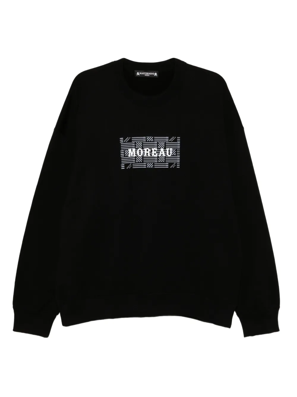 Mastermind Japan X Moreau Paris Logo-print Sweatshirt In Black