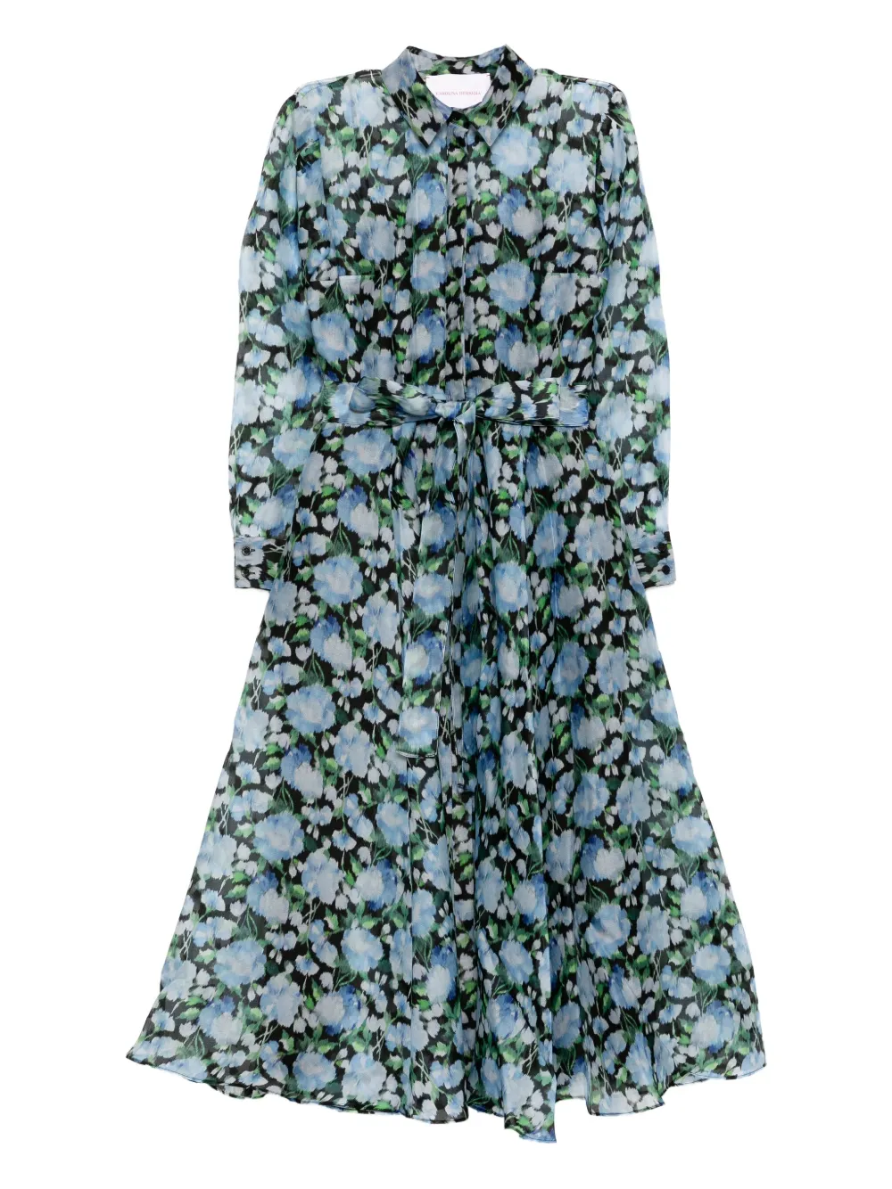 Carolina Herrera peony-print dress | Blue | Image 1