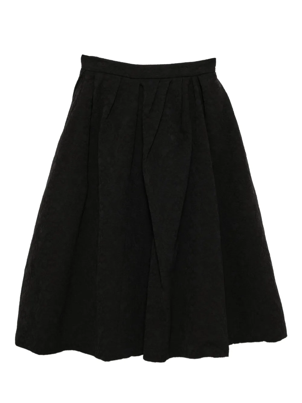 Carolina Herrera floral cloque skirt | Black | Image 1