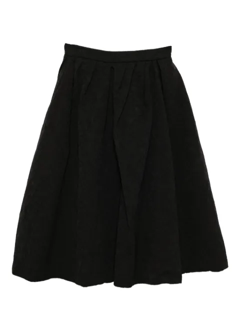Carolina Herrera floral cloque skirt
