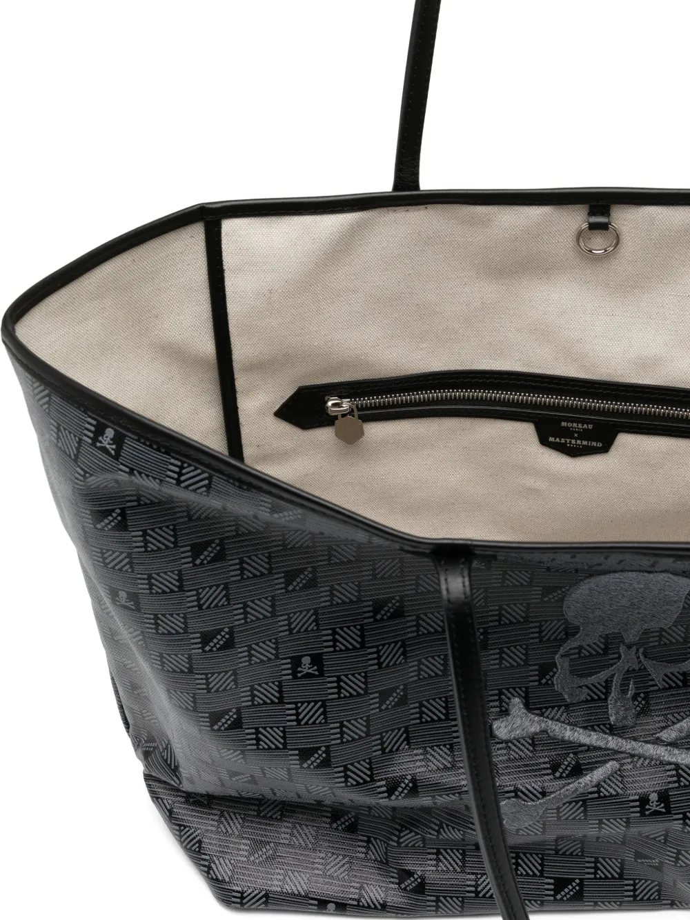 Mastermind Japan X Moreau Extra Large Saint Tropez Tote Bag In Black