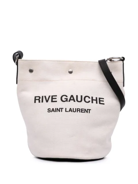 Saint Laurent Pre-Owned 2021 Canvas Rive Gauche bucket bag