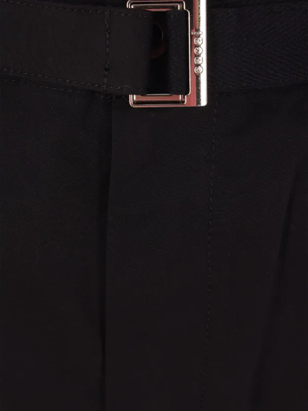 【関税込み】sacai Belted cargo trousers Sacai Belted Cargo Trousers | Black | FARFETCH