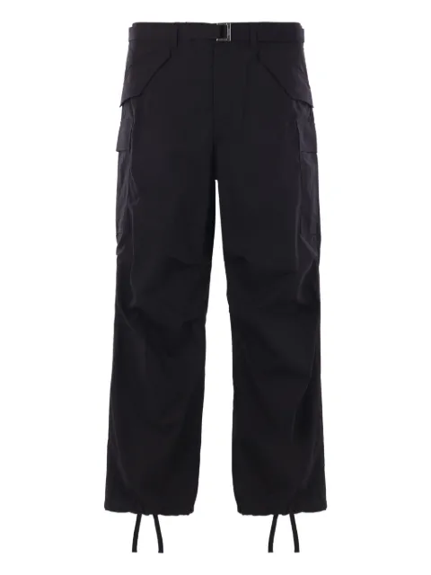 sacai belted cargo trousers