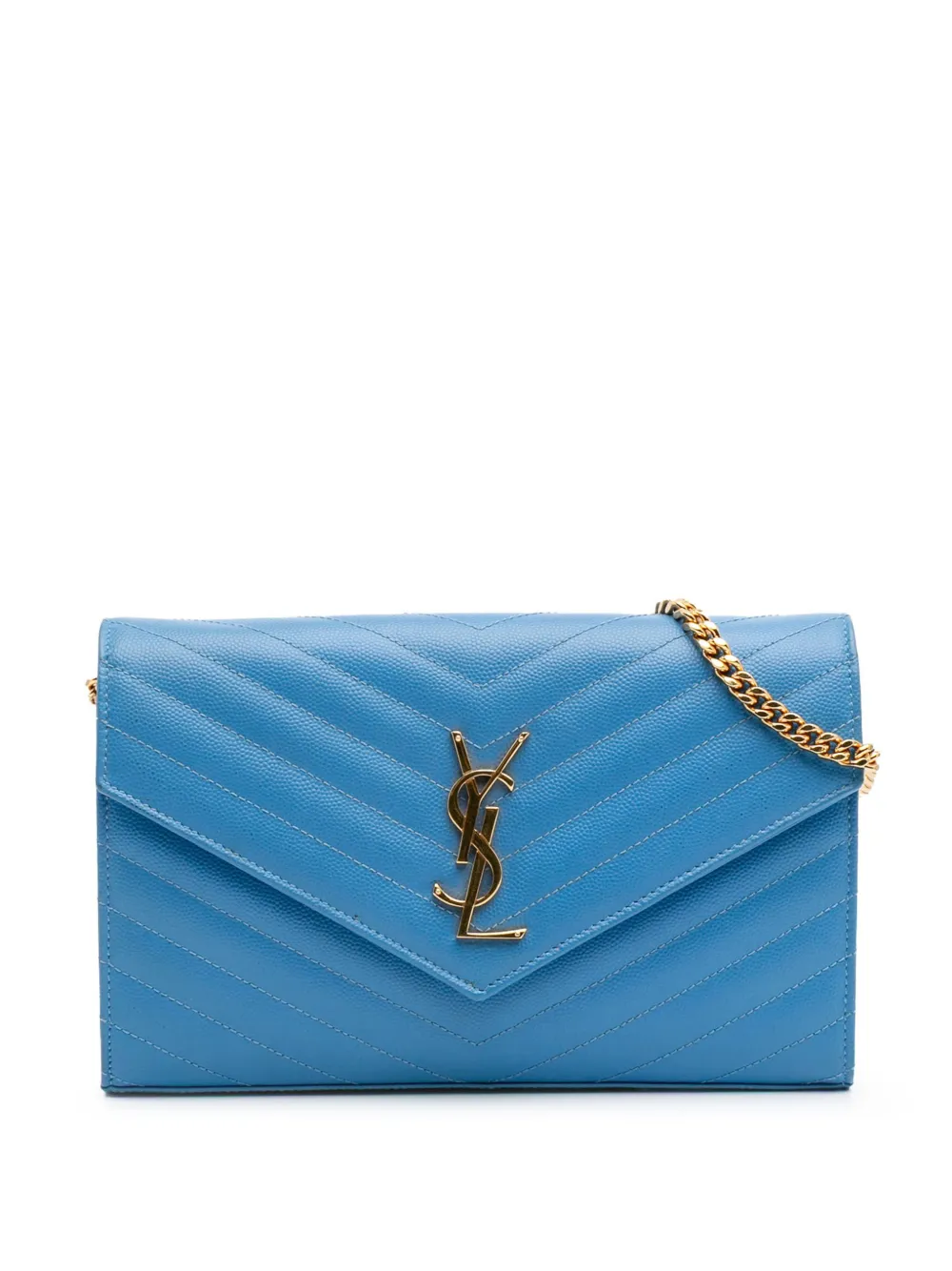 Saint Laurent Pre-Owned 2015 Grain De Poudre Matelasse Chevron Saint Laurent Pre-Owned 2015 Grain De Poudre Matelasse Chevron