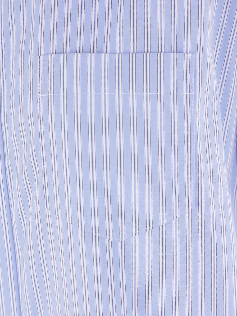 sacai Gestreepte blousejurk Blauw