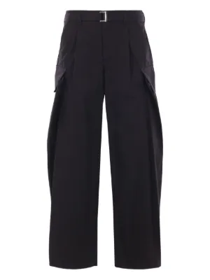[sacai] ワイドパンツ sacai(サカイ) / ストライプワイドパンツ/--/コットン/YLW