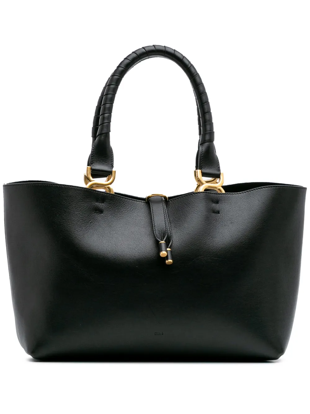 Chloé Pre-Owned 2000-2025 Leather Marcie tote bag - ブラック Chloé Pre-Owned 2000-2025 Leather Marcie tote bag - ブラック