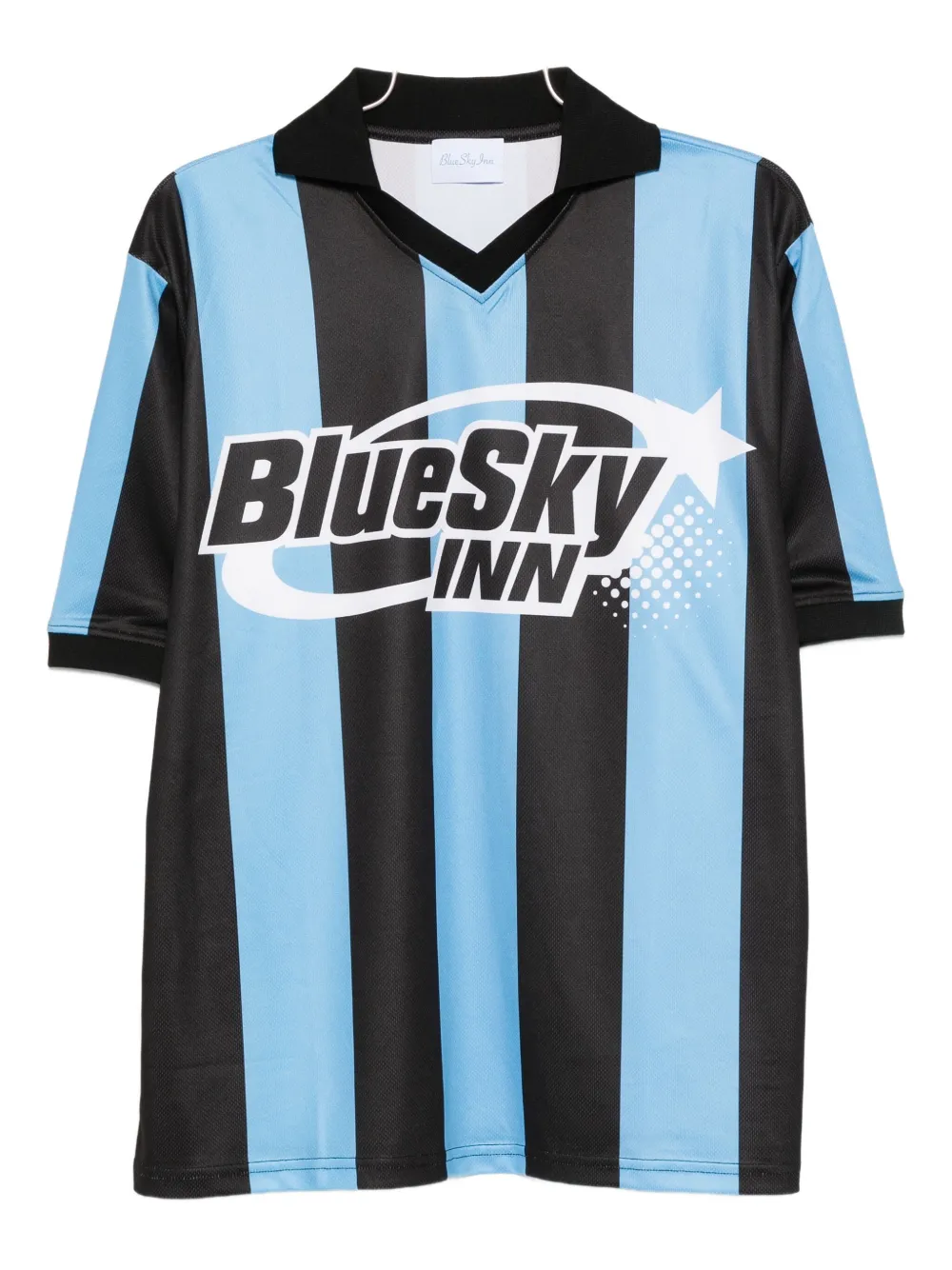 BLUE SKY INN striped polo shirt