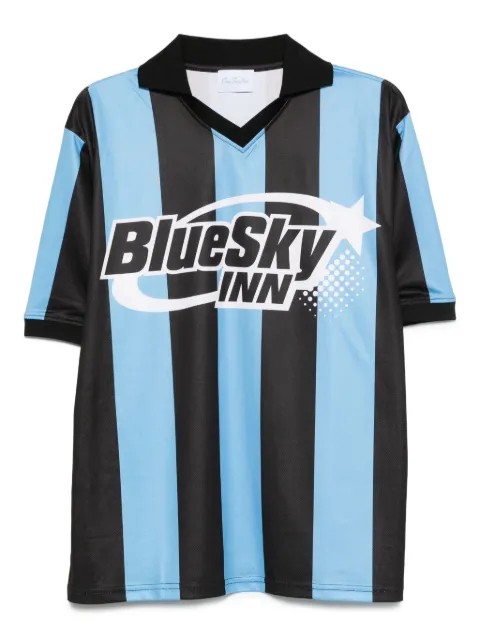 BLUE SKY INN striped polo shirt