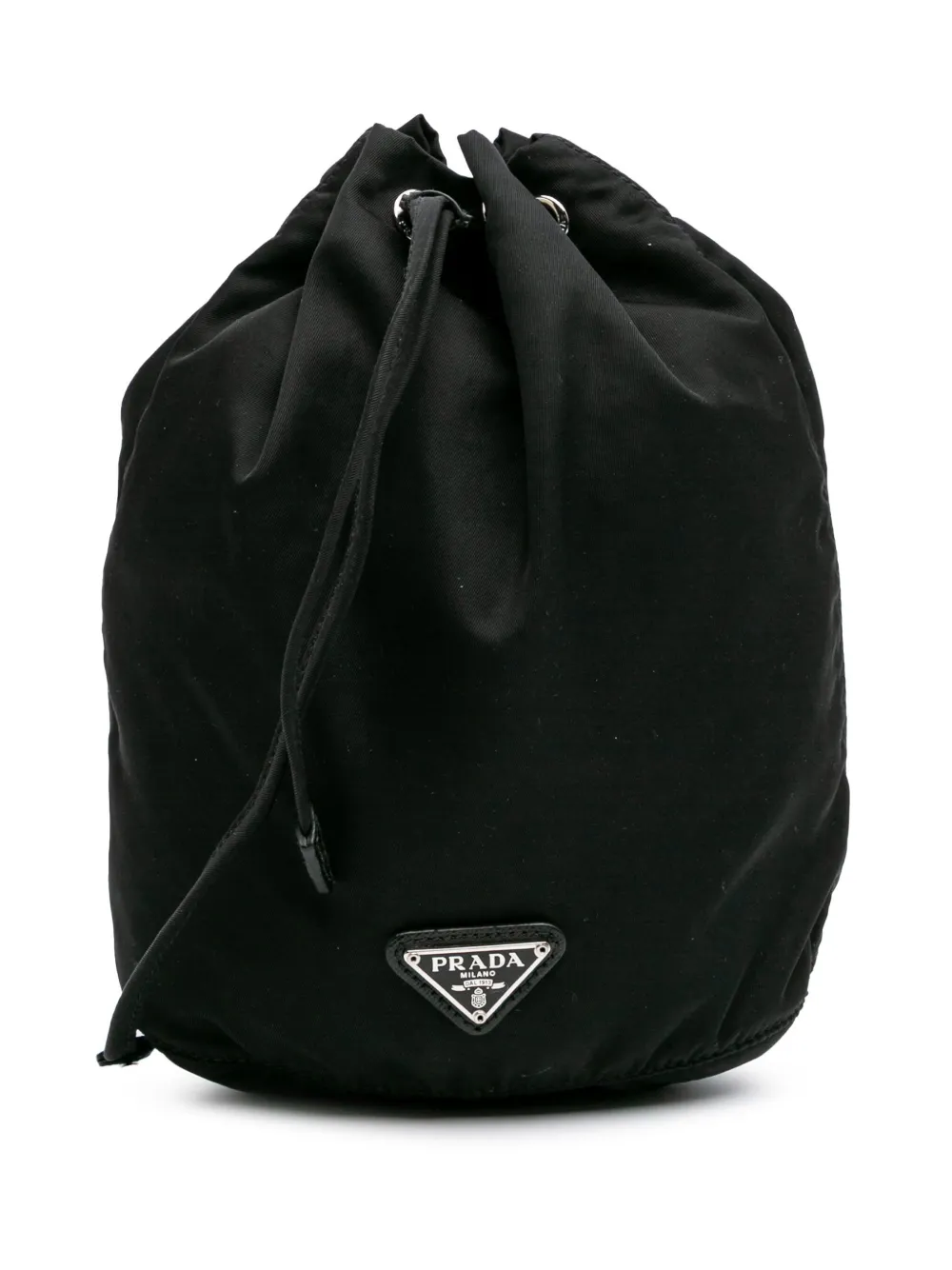 Prada Pre-Owned 2000-2013 Tessuto Drawstring pouch - ブラック Prada Pre-Owned 2000-2013 Tessuto Drawstring pouch - ブラック