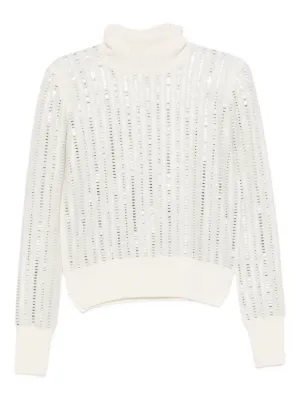 ERMANNO SCERVINO レースセーター　エルマンノシエルヴィーノ ERMANNO SCHERVINO - ERMANNO SCERVINO エルマンノシェル