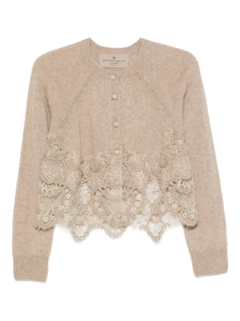 Ermanno Scervino lace-trimmed cardigan