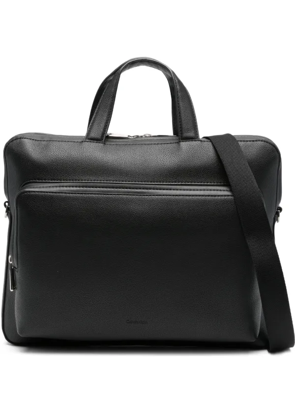 Calvin Klein Leather Briefcase Black FARFETCH ZA