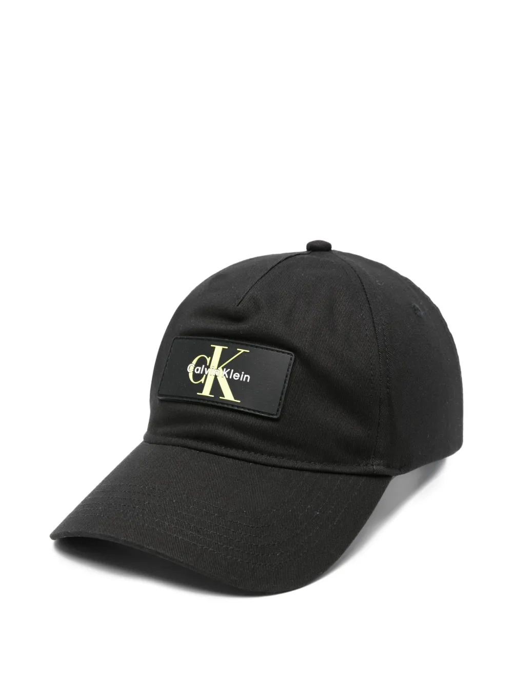 Calvin Klein logo-patch baseball cap Zwart