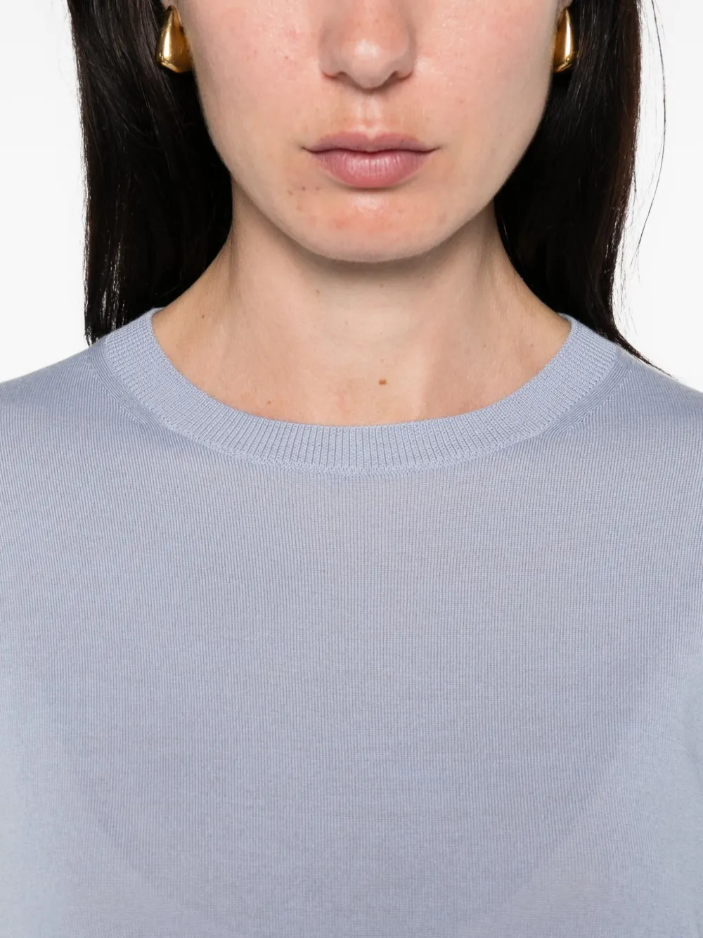 'S Max Mara Tanktop met ronde hals Blauw
