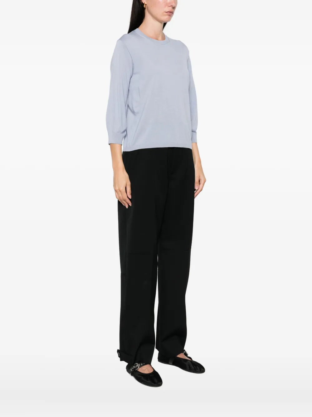'S Max Mara Tanktop met ronde hals Blauw