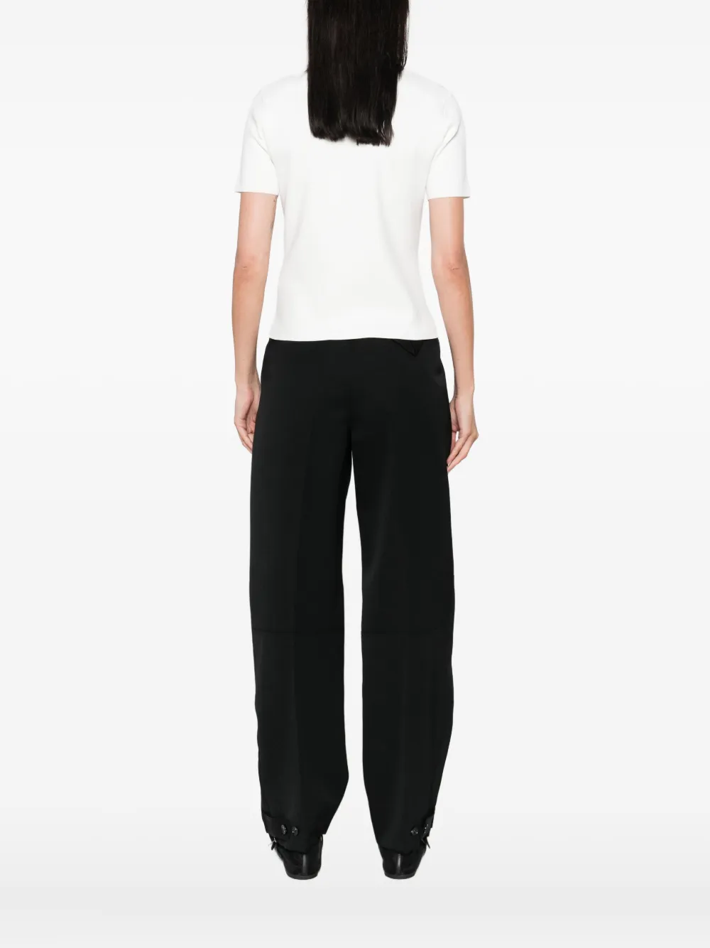 Max Mara ribbed crew-neck T-shirt Wit