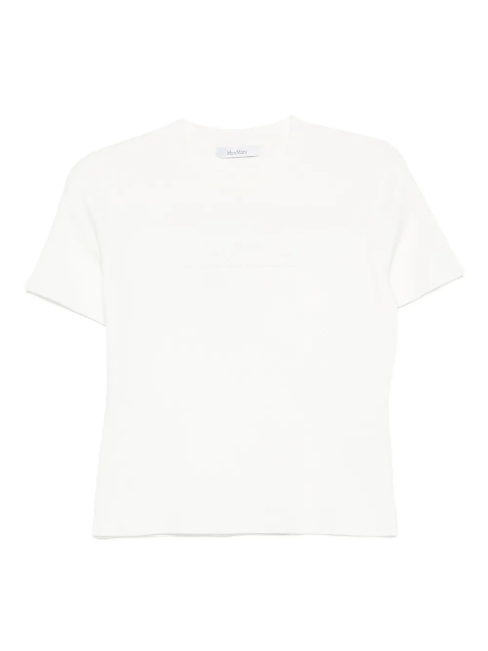 Max Mara ribbed crew-neck T-shirt Wit
