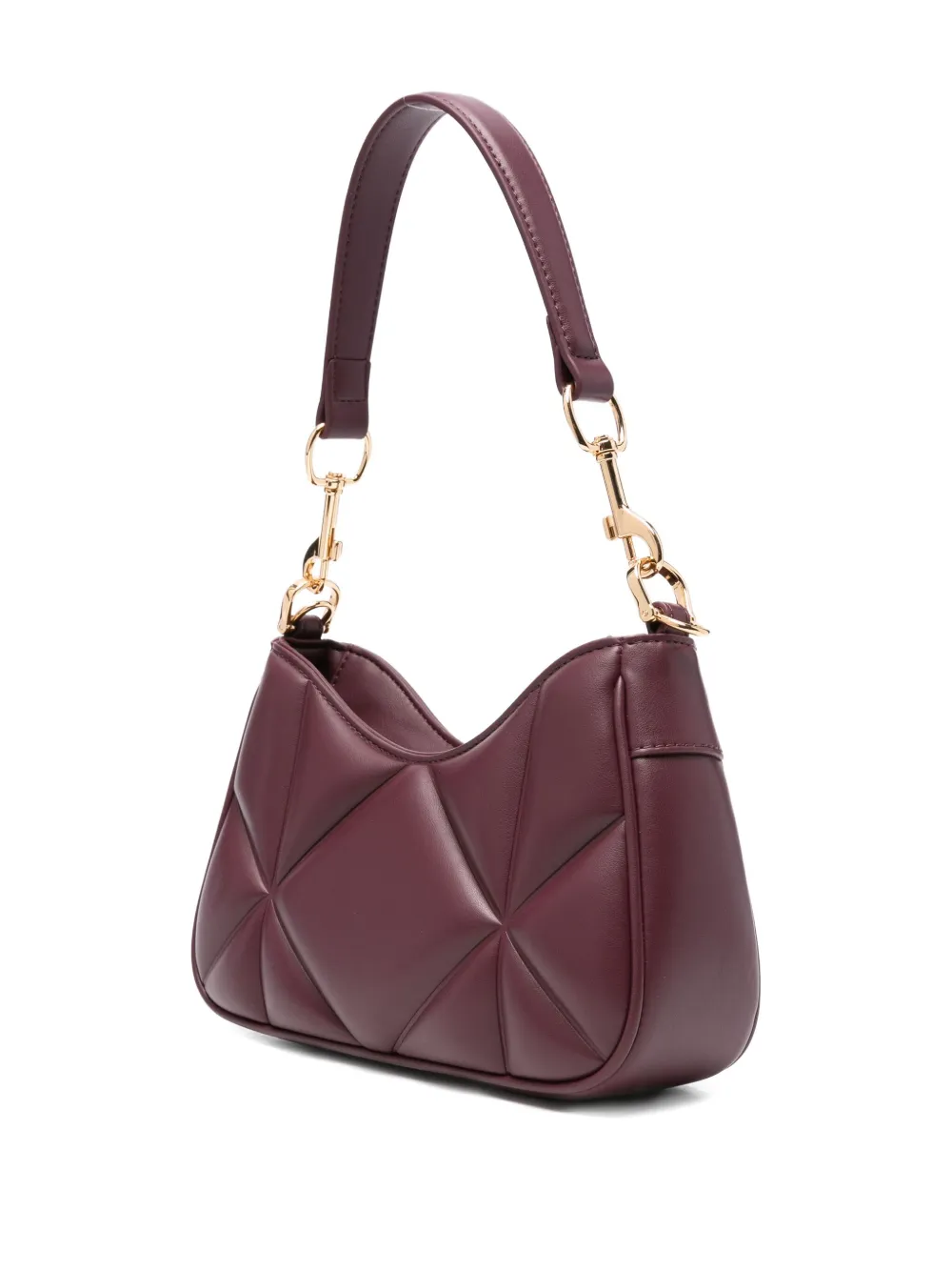 Love Moschino quilted logo shoulder bag Rood