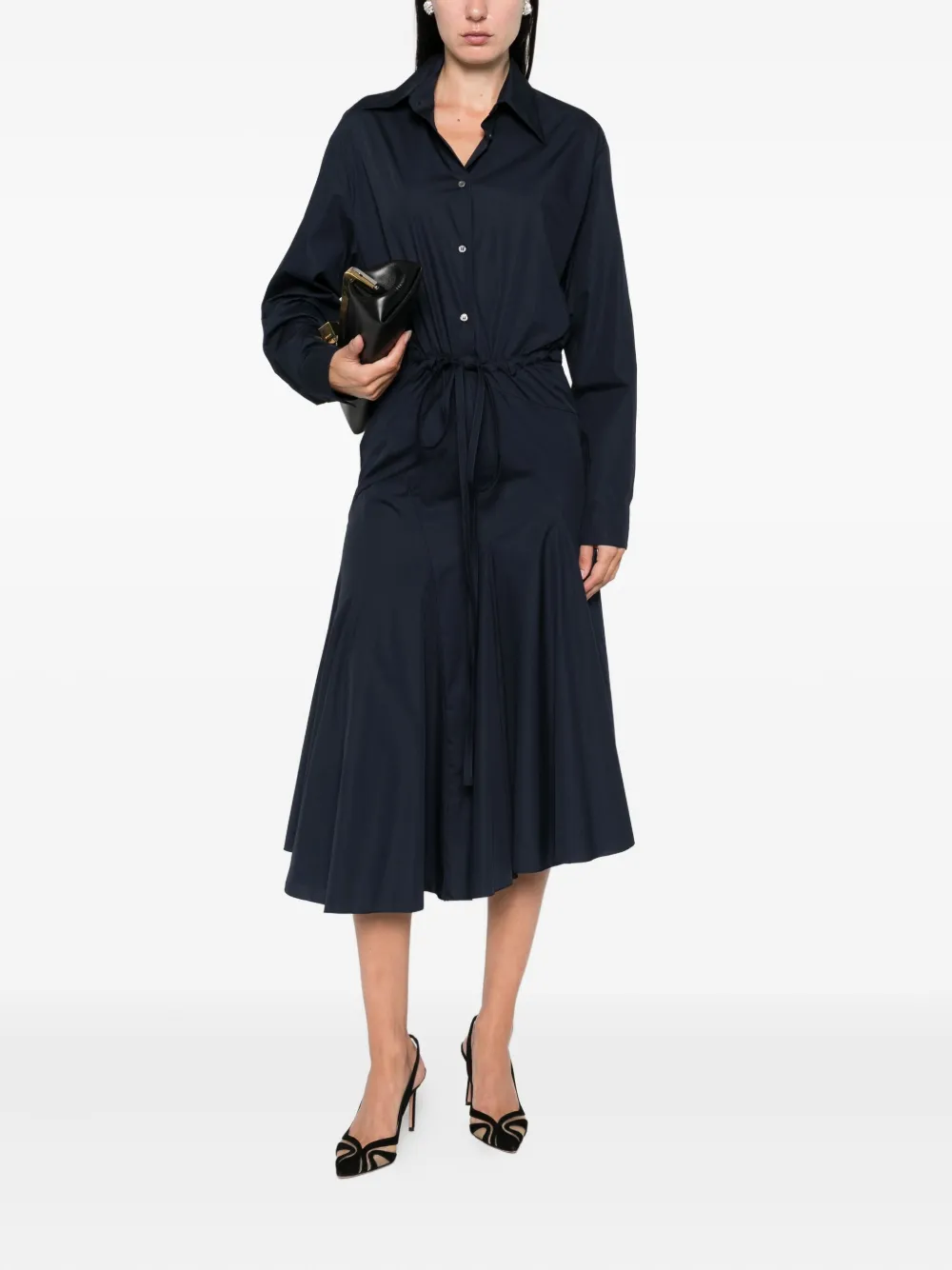 Nº21 button-down flared midi dress | Day Dresses | Image 2