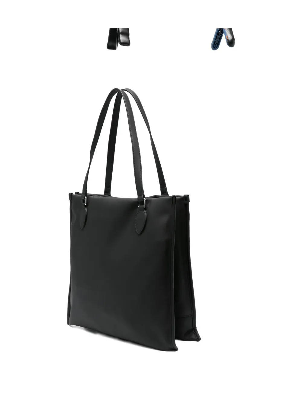 Love Moschino logo-plaque tote bag Zwart