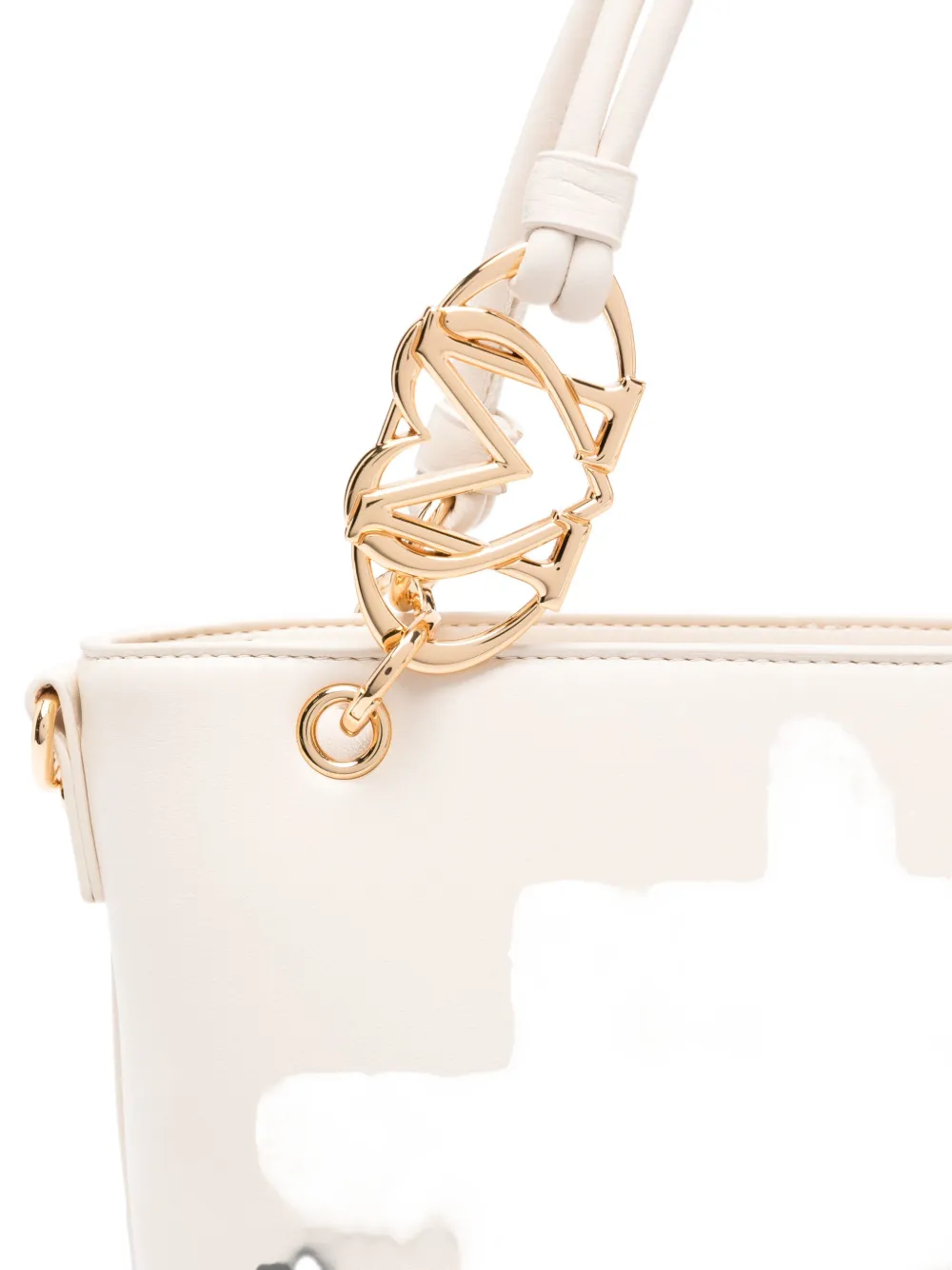 Love Moschino chain-link handle tote bag Beige