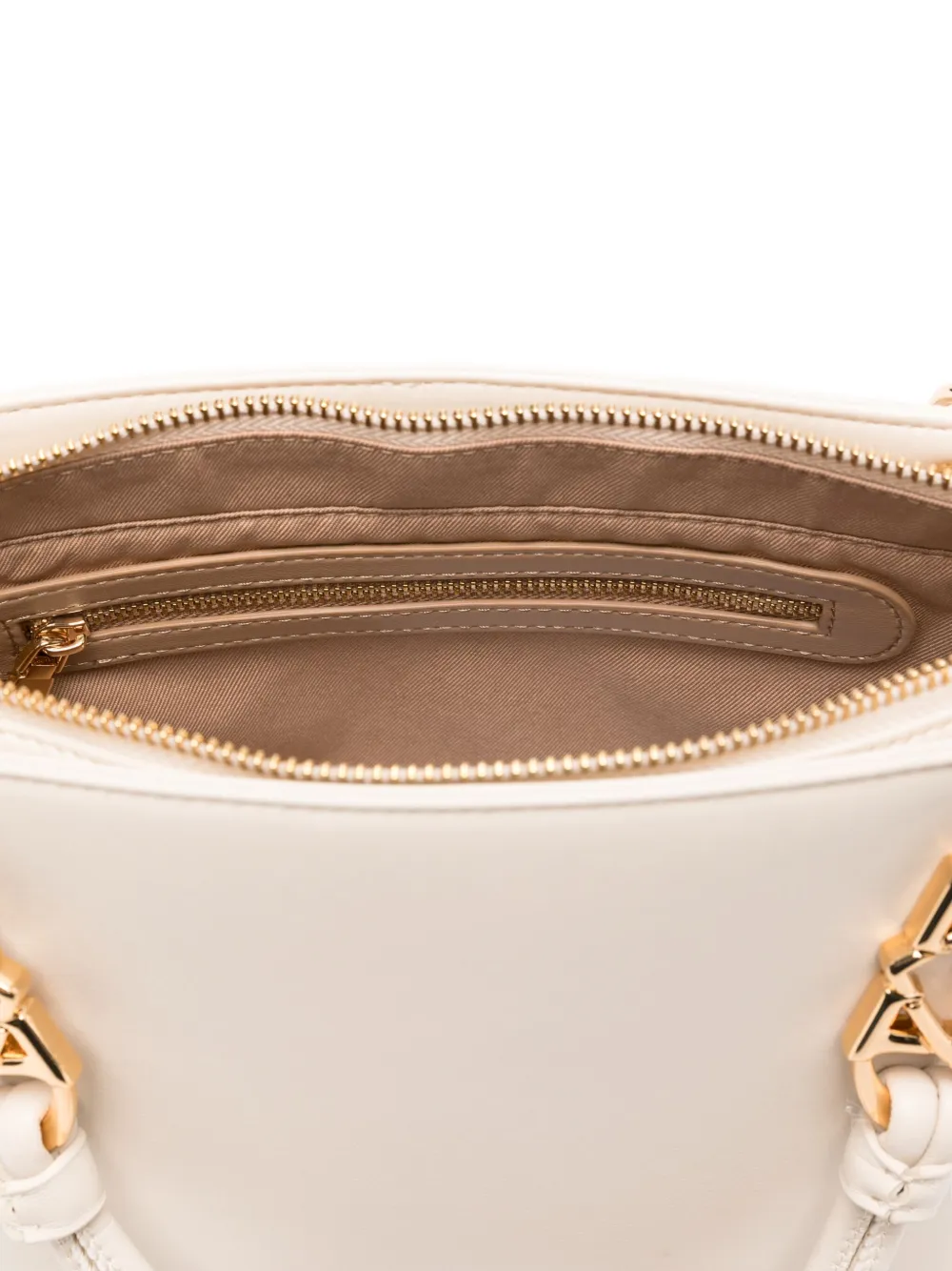 Love Moschino chain-link handle tote bag Beige