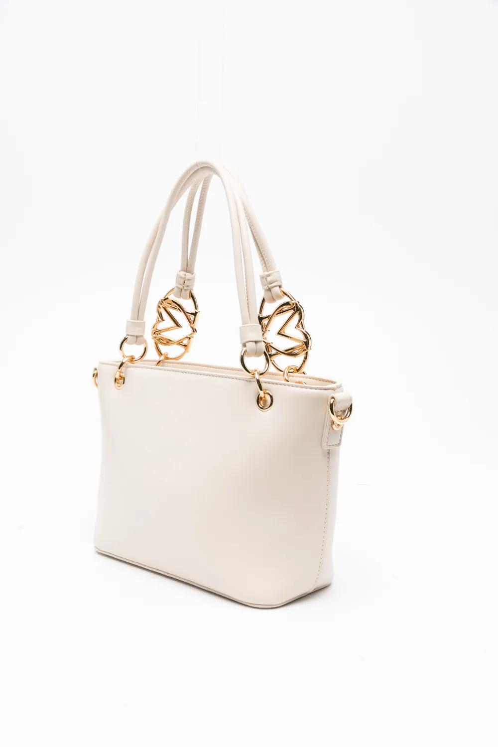 Love Moschino chain-link handle tote bag Beige