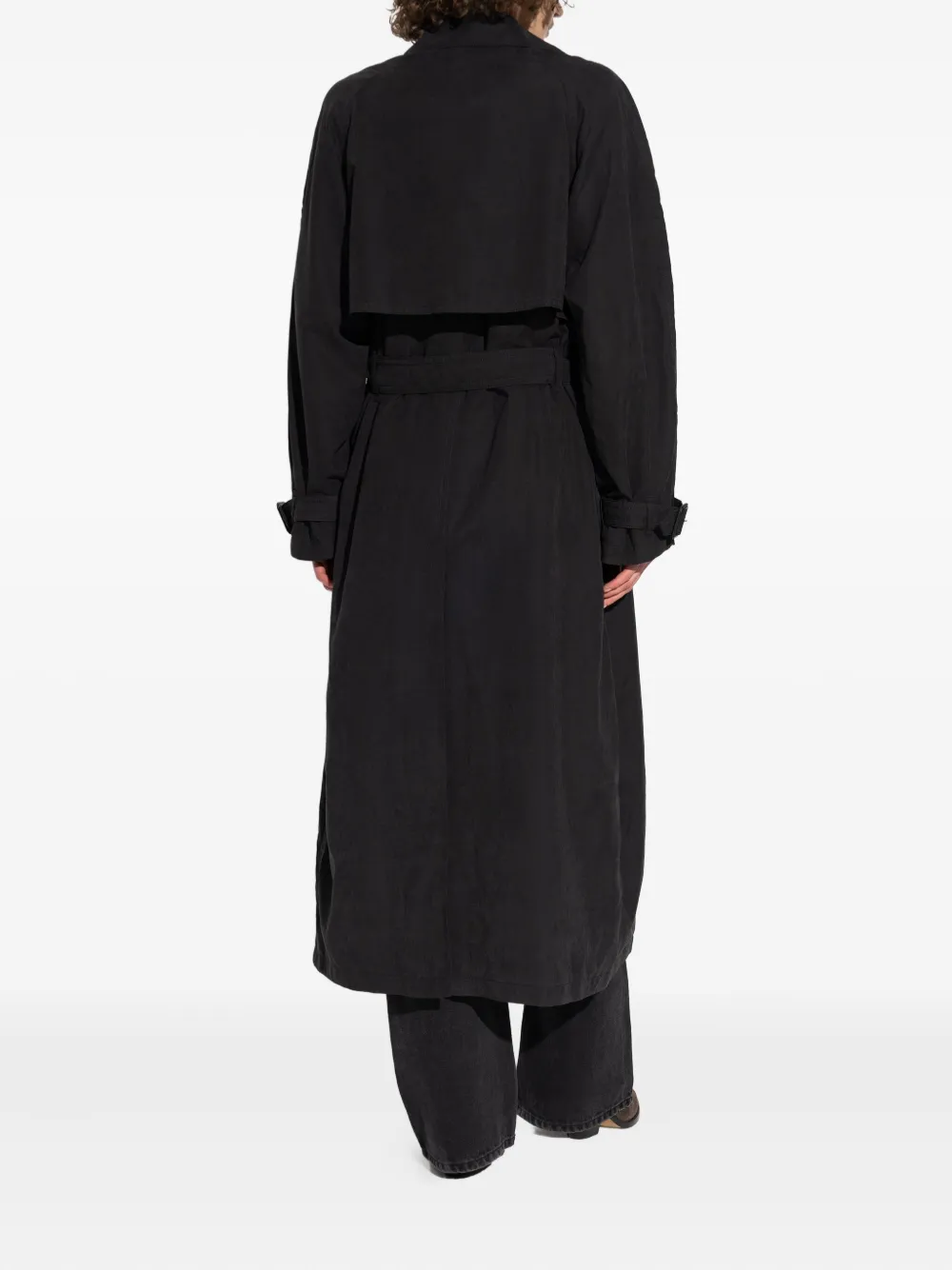 ISABEL MARANT Elea trenchcoat met dubbele rij knopen Zwart