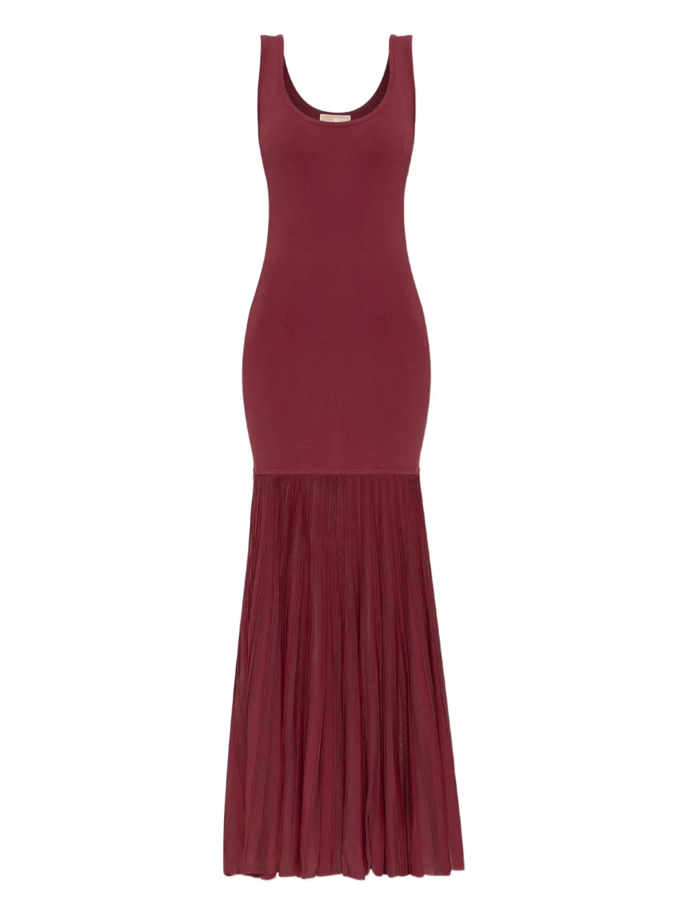 Michael Kors Maxi-jurk met plooirok Rood