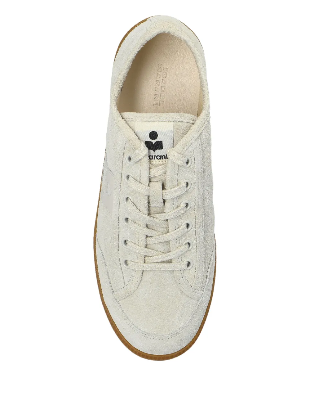 ISABEL MARANT Klyce suede lace-up sneakers Neutrals