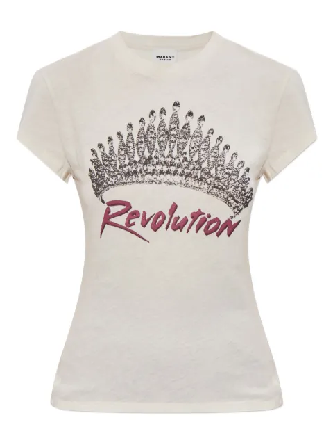 MARANT ÉTOILE T-Shirt mit Kronen-Print