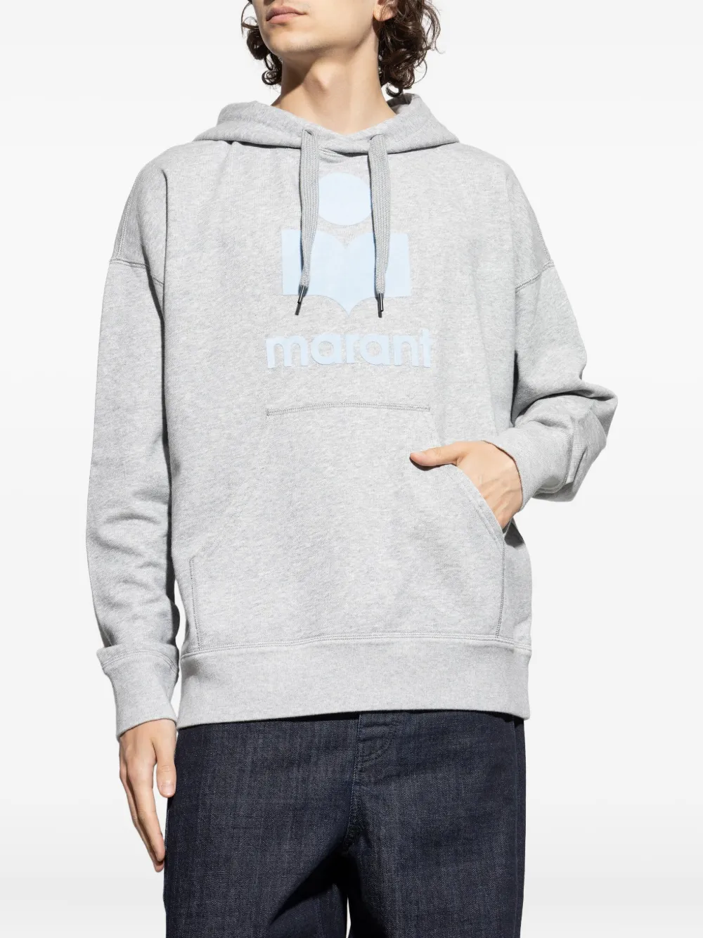 MARANT Hoodie met logoprint Blauw