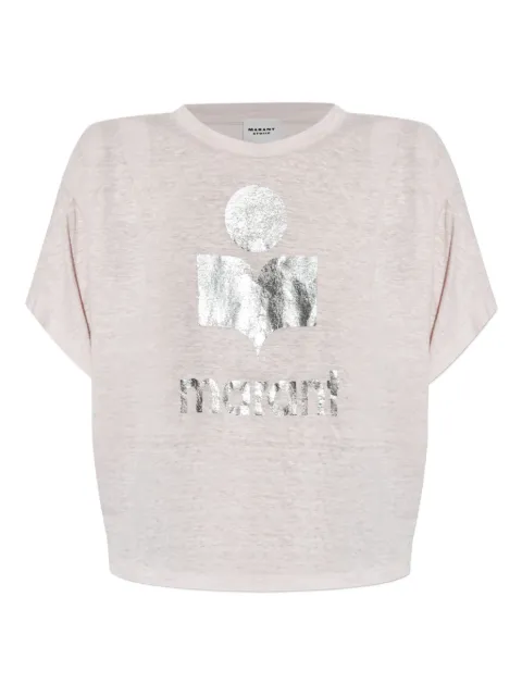 MARANT ÉTOILE playera con logo metalizado