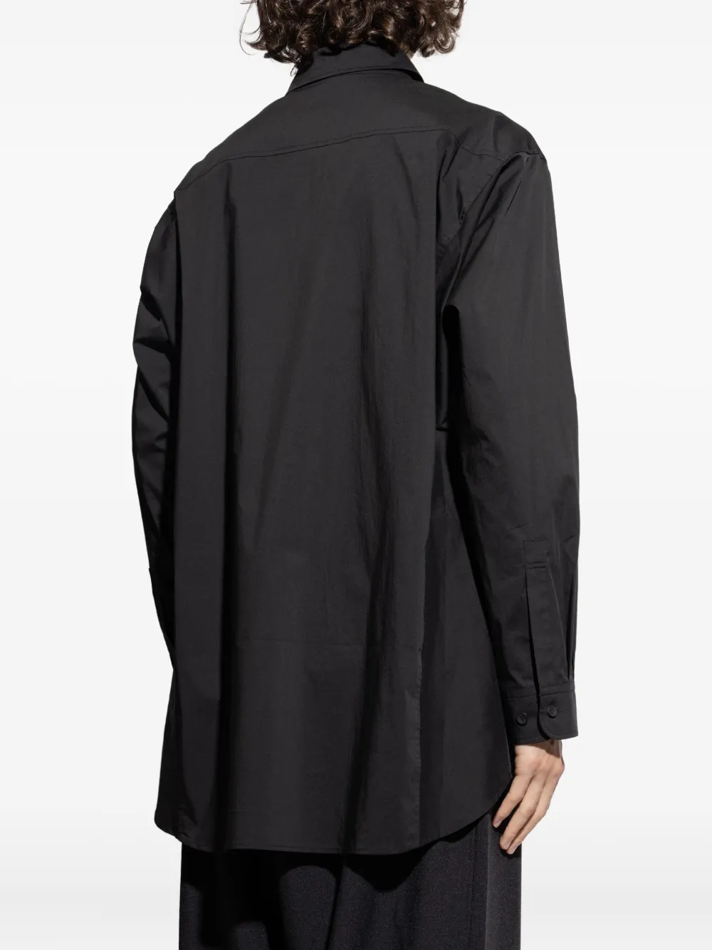 Y-3 Linnen overhemd Zwart