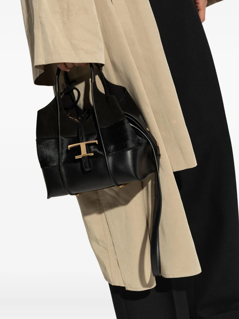 Tod's leather tote bag Zwart