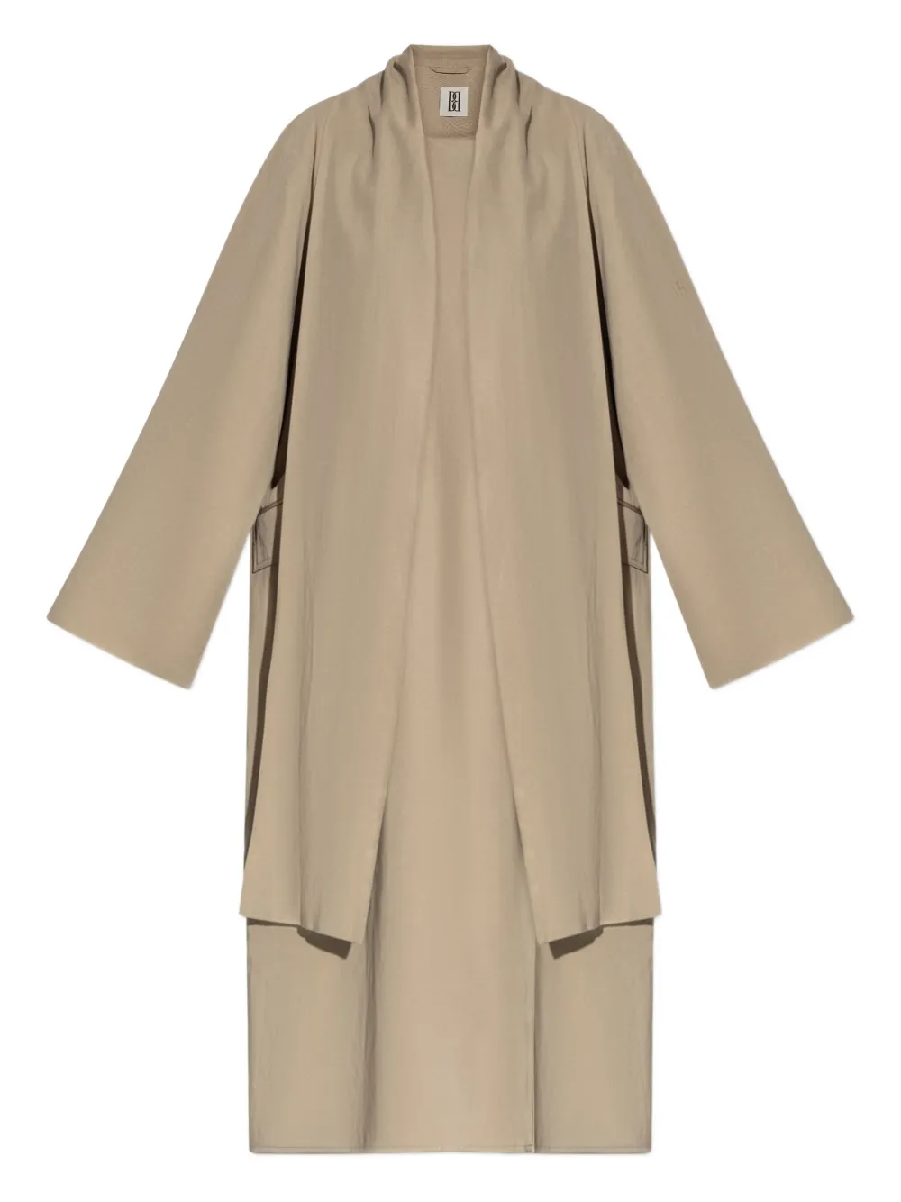 By Malene Birger Draped Open-front Coat