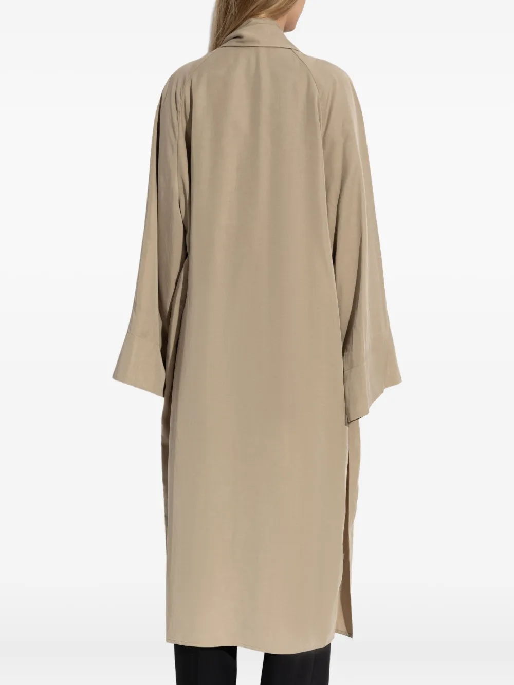 By Malene Birger draped open-front coat Beige