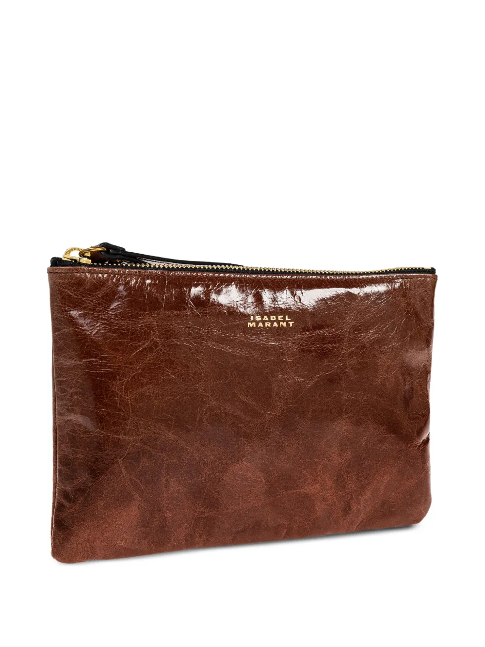 ISABEL MARANT Mino zip-top leather clutch bag | Image 2