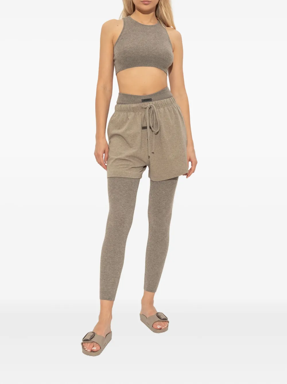 Birkenstock buckle-detail slides Neutrals