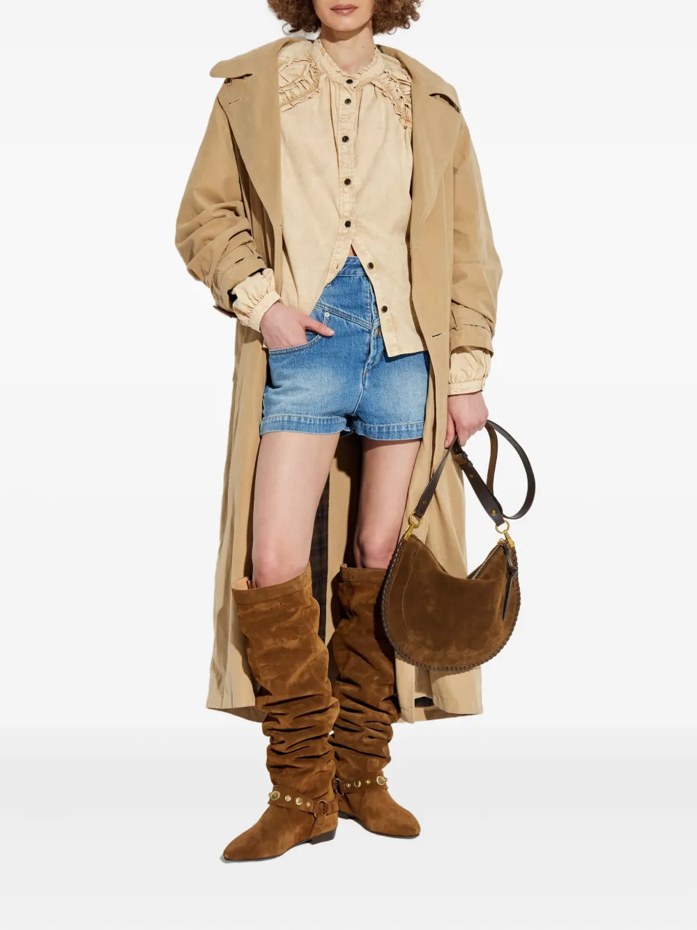MARANT ÉTOILE ruffled cotton shirt | Shirts | Image 2