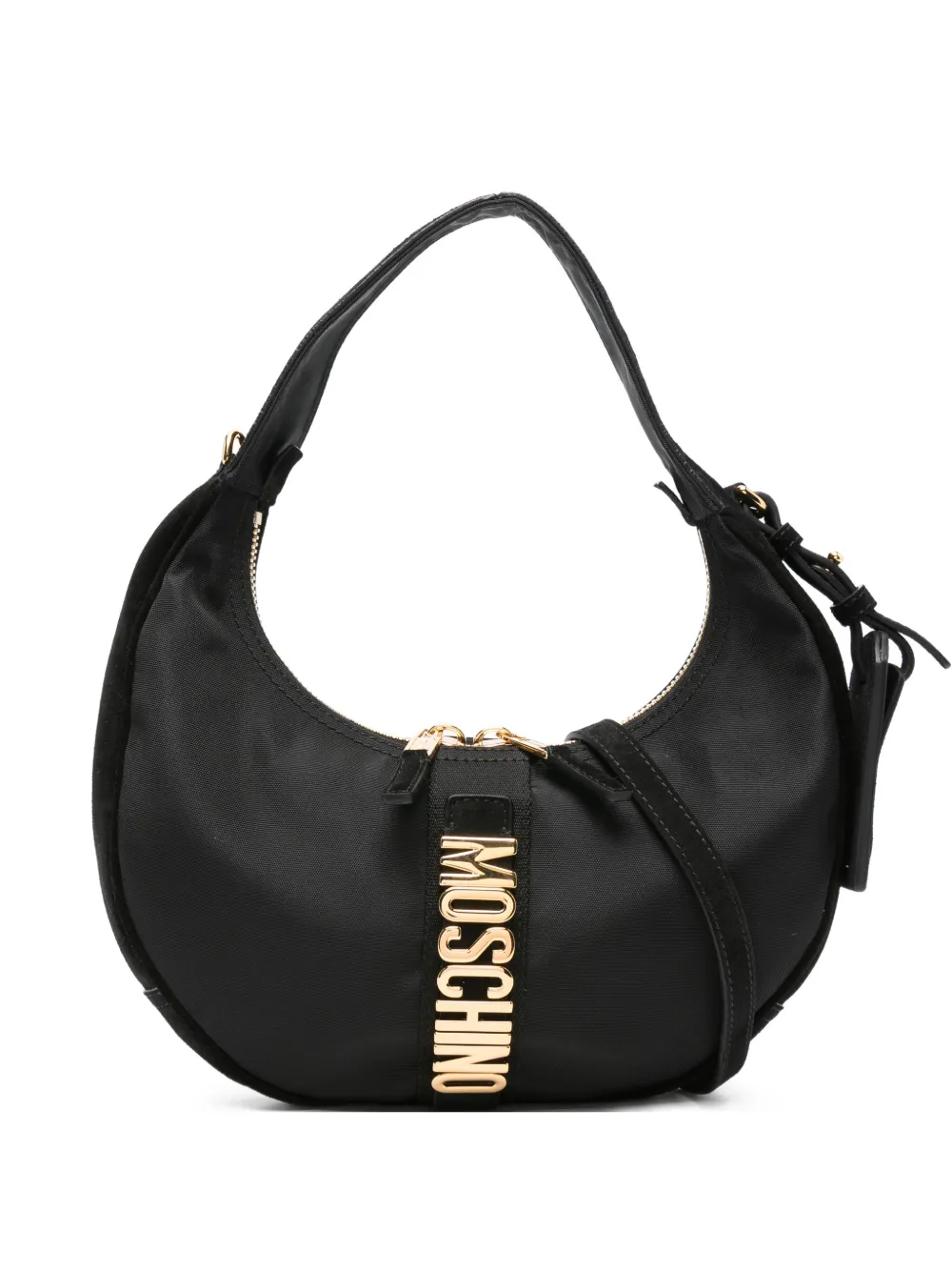 Moschino logo-lettering shoulder bag - Nero